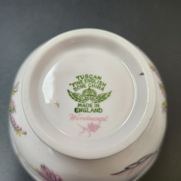 Vintage Tuscan Fine Bone China 1950s Creamer and Sugar bowl - Picture 12 of 16